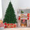 Thumbnail: 7.5 ft Pre-Lit Artificial Christmas Tree with 550 Multicolor Lights