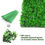 Thumbnail: 12 Pcs Artificial Peanut Leaf Hedges Panels 20" x 20" Fence Wall Plant