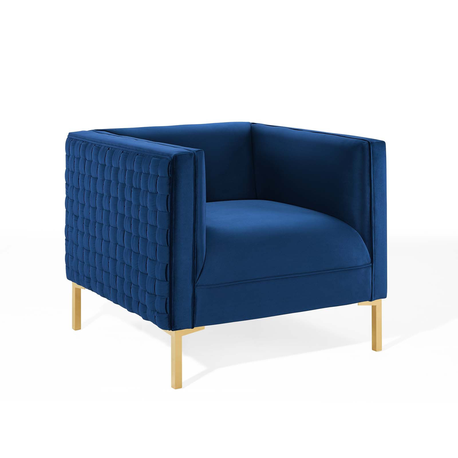 Resonate Performance Velvet Armchair EEI-3916-NAV By
