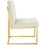 Thumbnail: Privy Gold Stainless Steel Performance Velvet Dining Chair