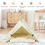 Thumbnail: Indoor Pet Teepee Dog Puppy Cat Bed Portable Canvas Tent and House with Cushion