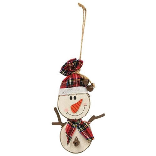 Chunky Snowman Ornament 5.5" (Pack of 4)