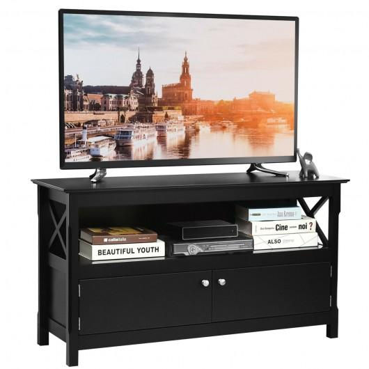 Thumbnail: 44" Wooden Storage Cabinet TV Stand-Black