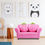 Thumbnail: BL/PI Kids Strawberry Armrest Chair Sofa-Pink