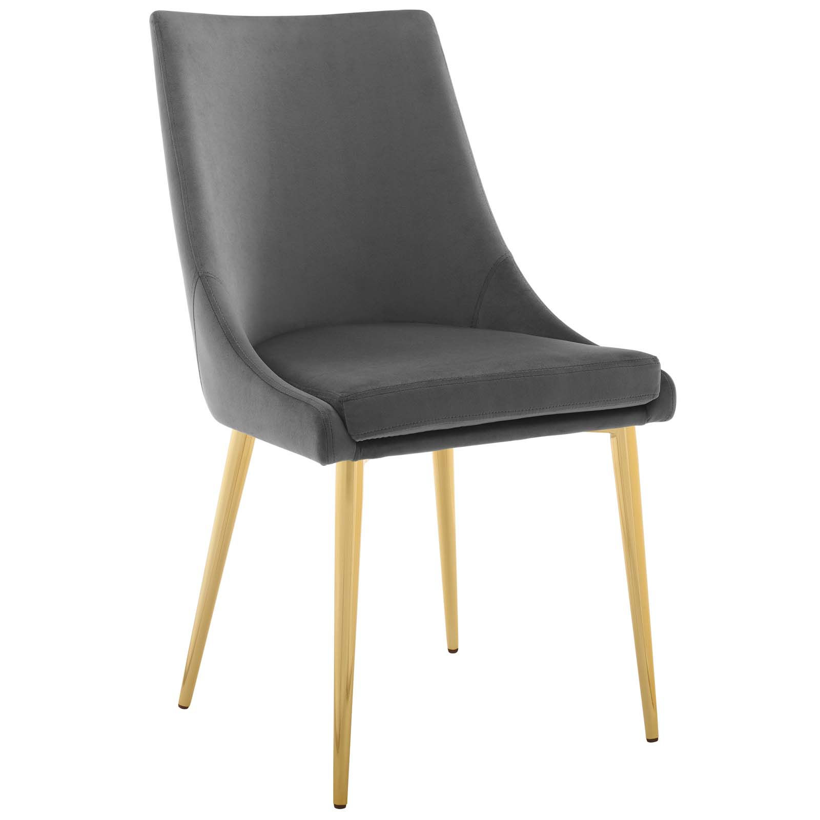 Viscount Accent Performance Velvet Dining Chair EEI 3416 GRY by Furniture