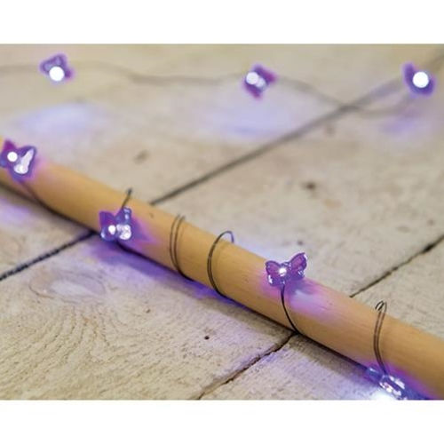 *Purple Butterfly Moon Lights 20ct (Pack of 2)