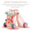 Thumbnail: 2-in-1 Baby Walker with Activity Center-Pink