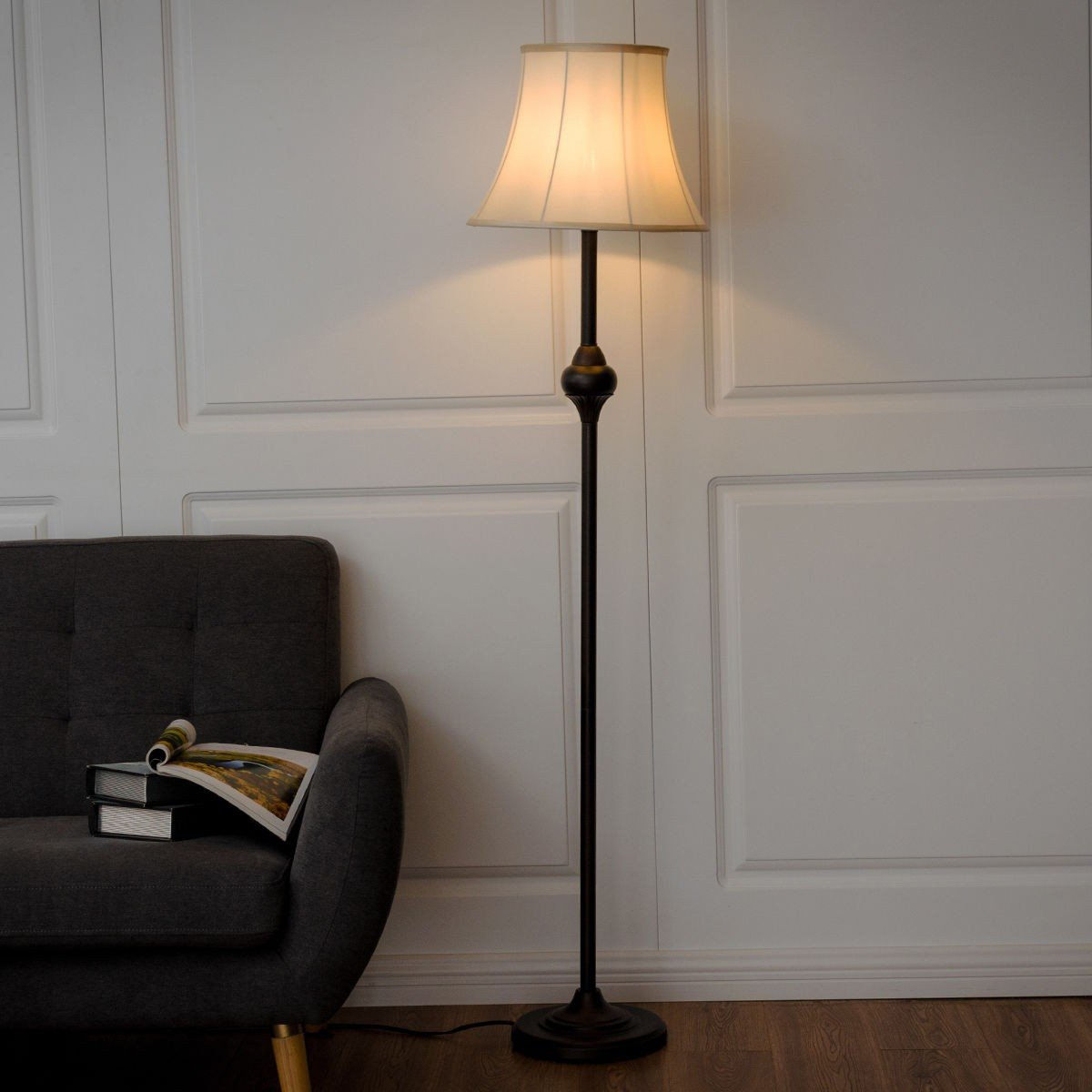 Modern Bedroom D�cor Floor Lamp Light with LED Bulb