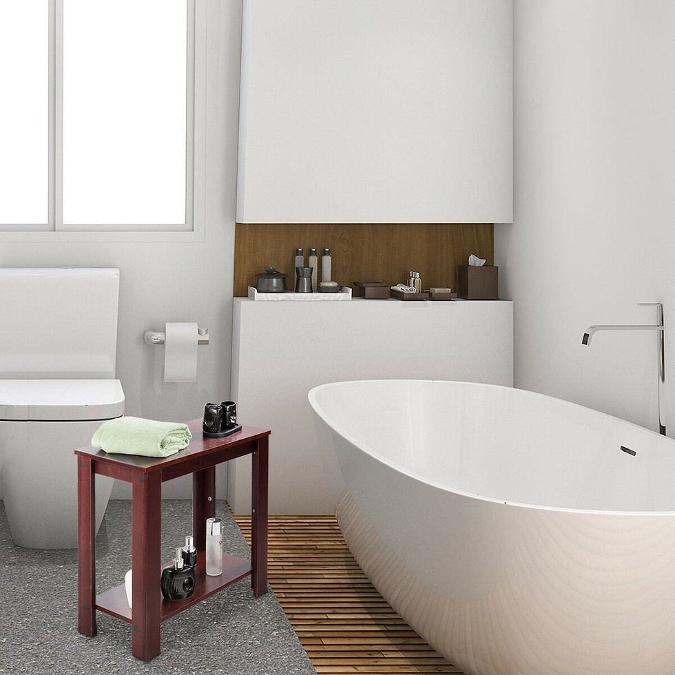 Thumbnail: Espresso Wooden Sofa End Table Side Table