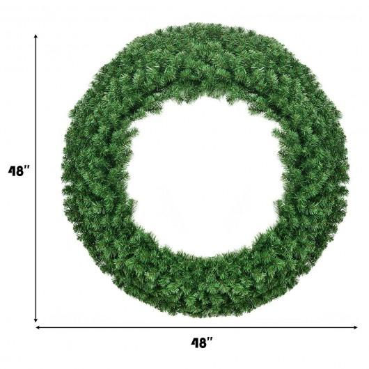 Thumbnail: 48" Pre-lit Cordless Artificial Christmas Wreath