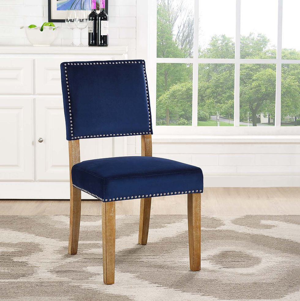Thumbnail: Oblige Wood Dining Chair - Navy EEI-2547-NAV