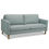 Thumbnail: Upholstered Modern Fabric Love Seat Sofa-Light Green