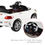 Thumbnail: 6V Kids Remote Control Battery Powered LED Lights Riding Car-White