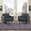 Thumbnail: Empress Armchair Upholstered Fabric Set of 2