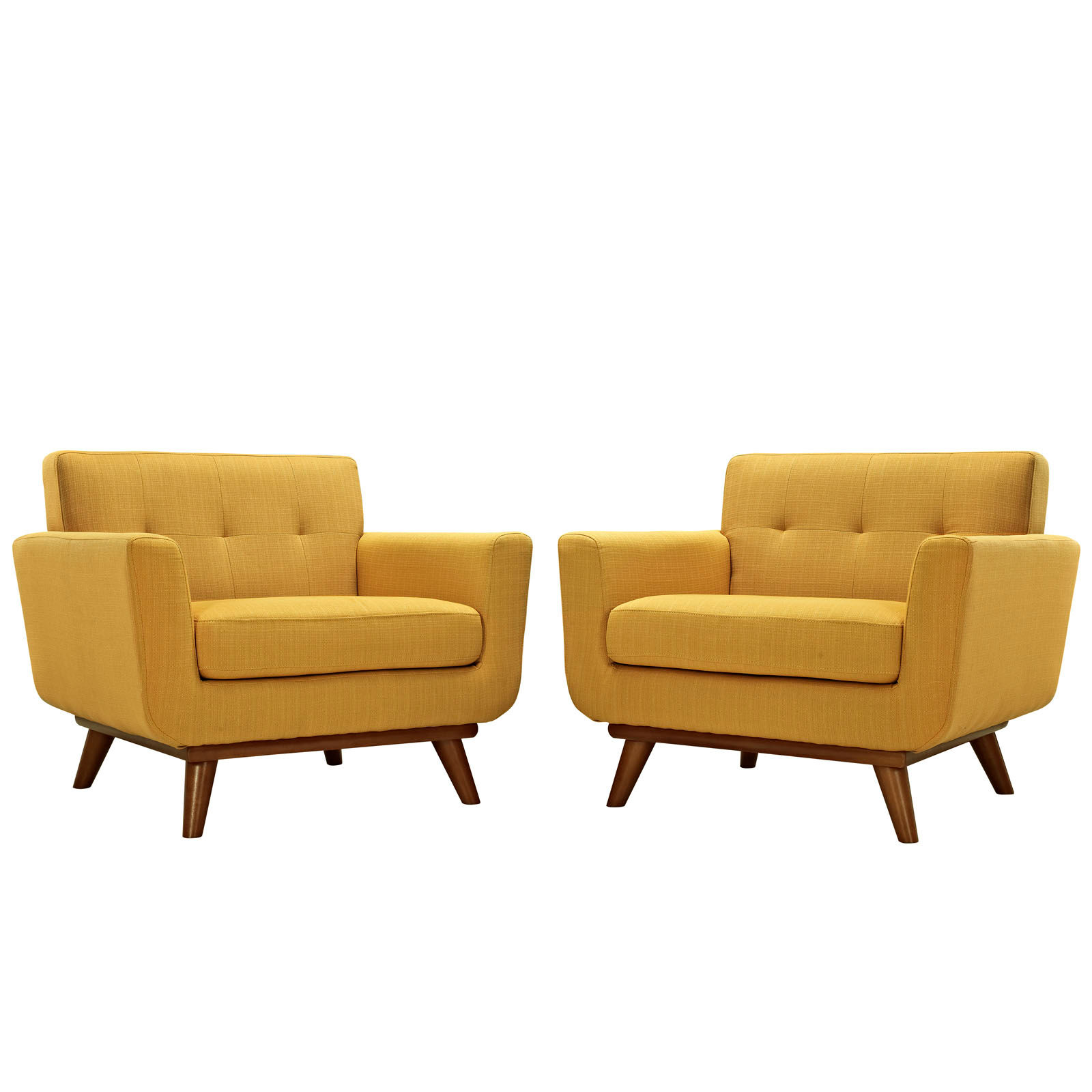 Engage Armchair Wood - Set Of 2 - Citrus EEI-1284-CIT