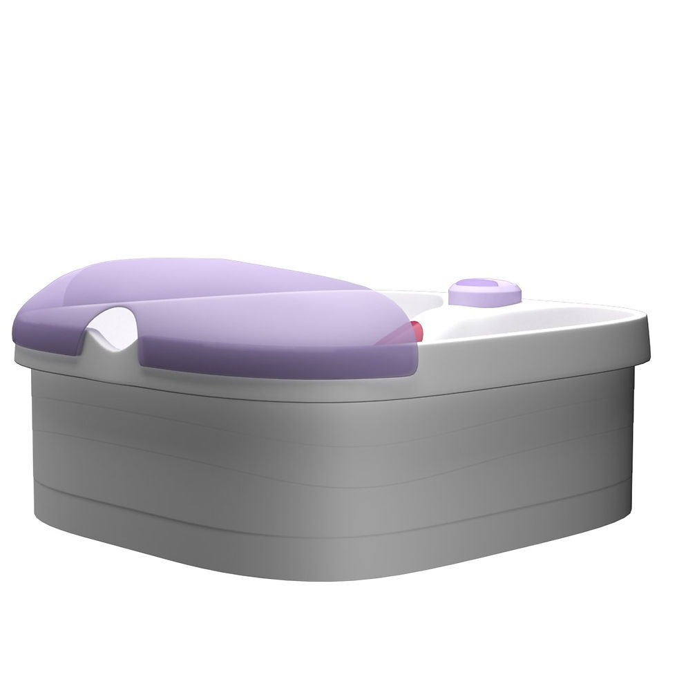 Thumbnail: 4 Rollers Bubble Heating Foot Spa Massager
