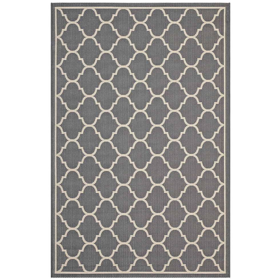 Best Avena Moroccan Quatrefoil Trellis 5x8 Indoor And Outdoor Area Rug