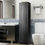 Thumbnail: Linen Tower Bathroom Storage Cabinet Tall Slim Side Organizer with Shelf-Black