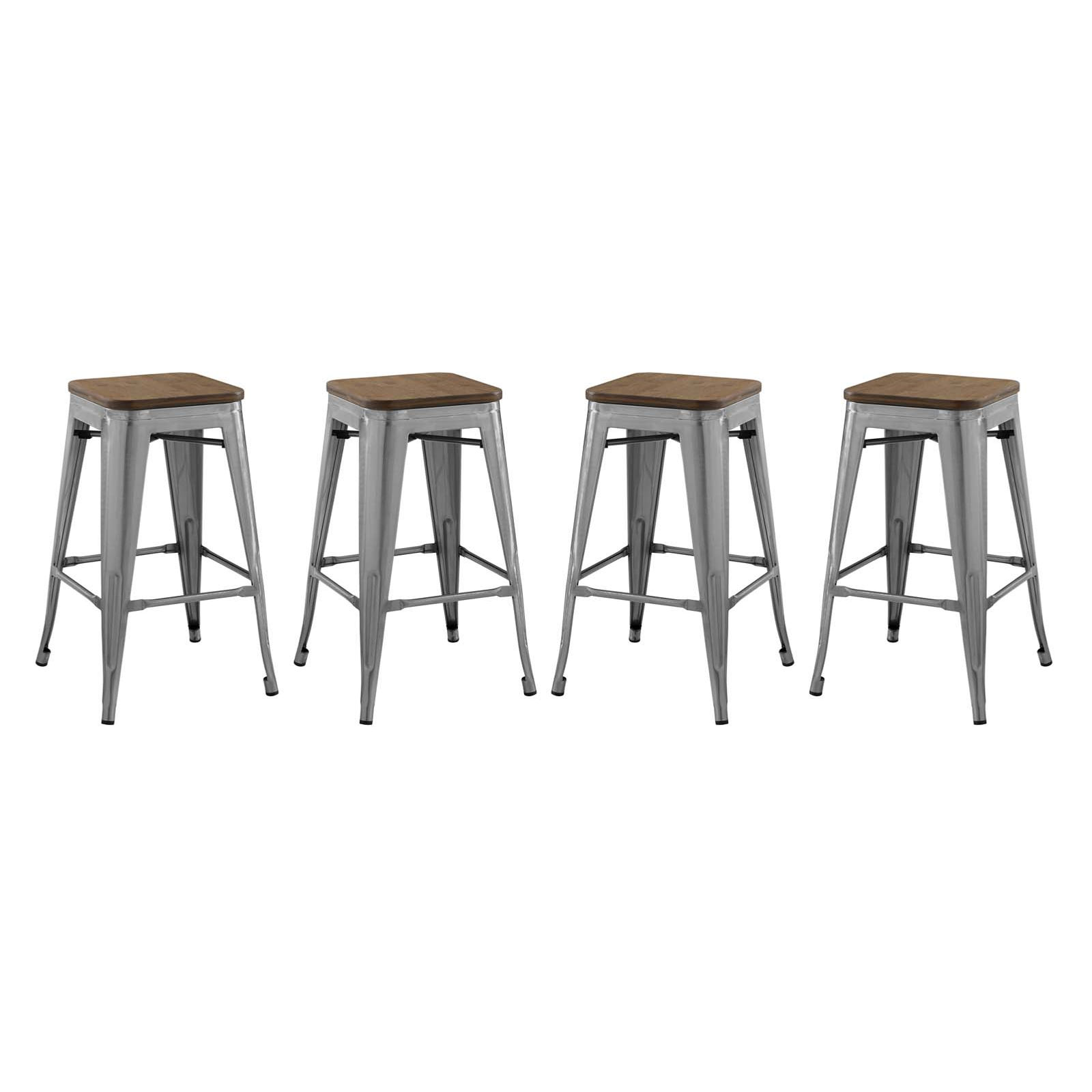 Promenade Counter Stool Set Of 4 EEI-3959-GME By