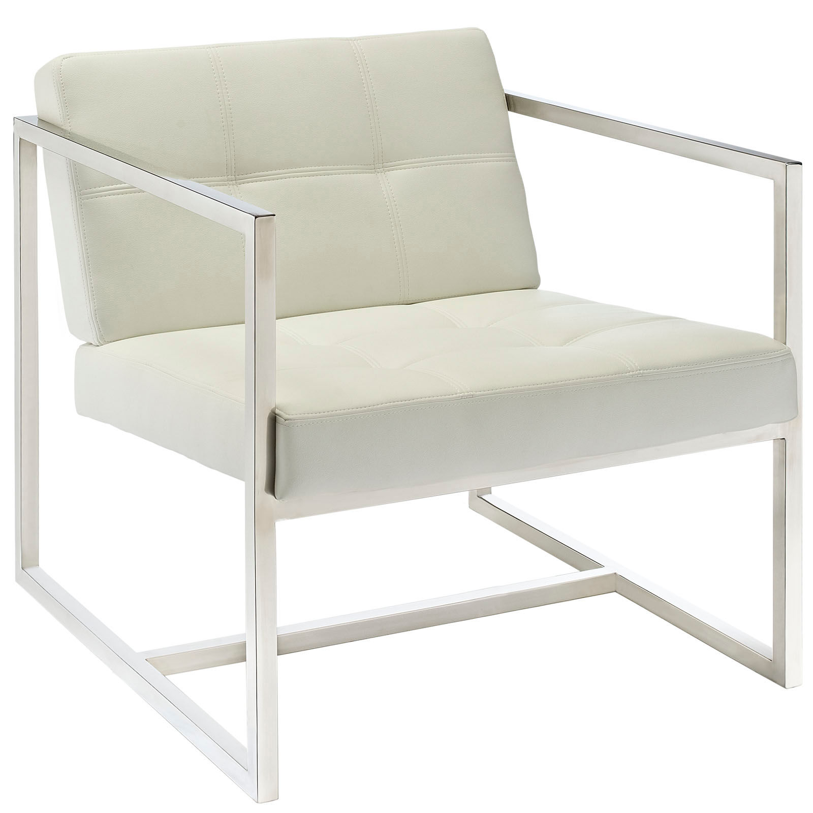 Hover Lounge Chair - White EEI-263-WHI