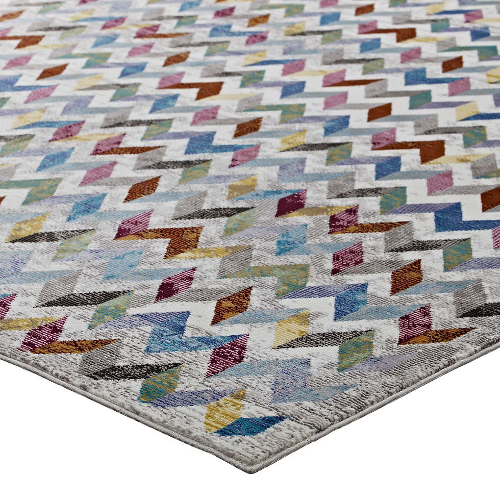 Thumbnail: Gemma Chevron Mosaic 8x10 Area Rug