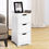 Thumbnail: Bathroom Wooden Free Standing Storage Side Floor Cabinet Organizer-3-Tier