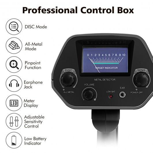 Thumbnail: 30.7" Waterproof Metal Detector Deep Sensitive Gold Digger