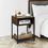 Thumbnail: Industrial Nightstand End Side Table with Mesh Shelf