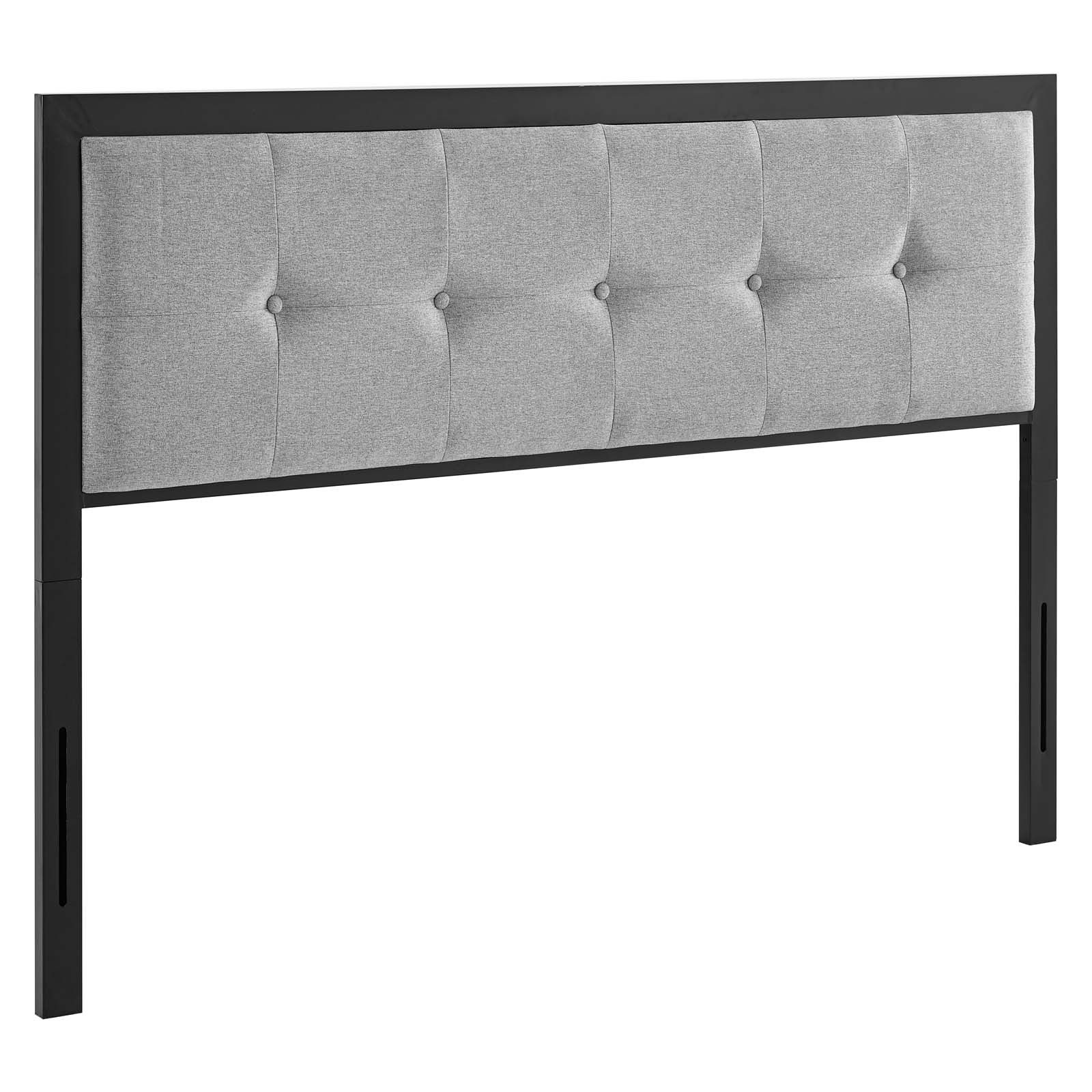 MOD-6178-BLK-LGR Teagan Tufted King Headboard