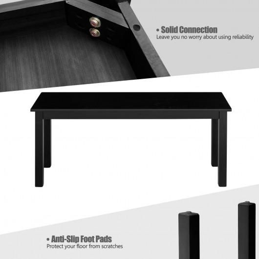 Thumbnail: 3PCS Modern Studio Collection Table Dining Set -Black