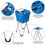 Thumbnail: Portable Insulated Tub Party Picnic Cooler with Folding Stand-Blue