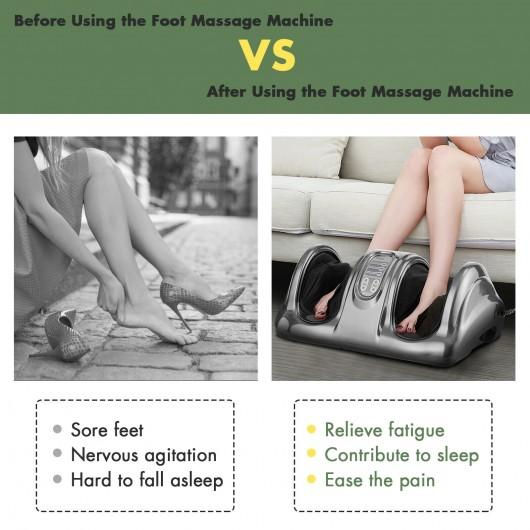 Thumbnail: Therapeutic Shiatsu Foot Massager Kneading & Rolling w/High Intensity Rollers