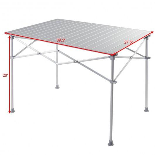 Thumbnail: Aluminum Lightweight Folding Picnic Camping Table