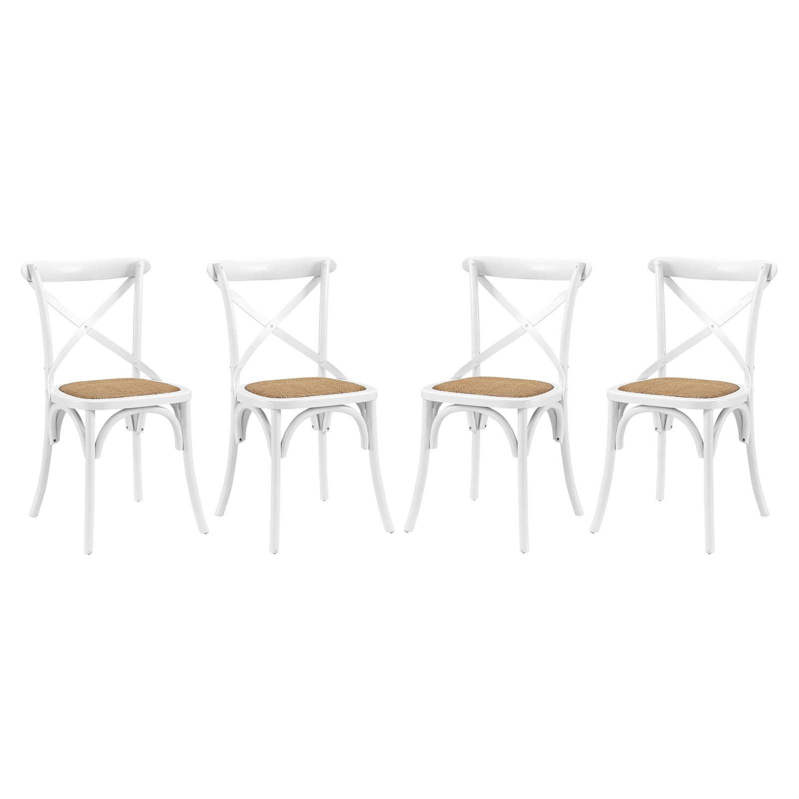 Gear Dining Side Chair Set Of 4 EEI-3482-WHI
