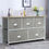 Thumbnail: Wood Dresser Storage Unit Side Table Display Organizer-White