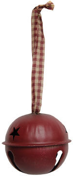 Burgundy Jingle Bell 3" (Pack of 4)