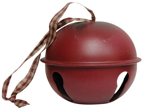 Burgundy Jingle Bell 4" (Pack of 2)