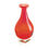 Thumbnail: RED ART GLASS BOTTLENECK VASE