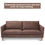Thumbnail: Upholstered Modern Fabric Love Seat Sofa-Coffee