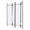 Thumbnail: 4 Panels Metal Frame Room Private Folding Screen-White