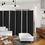 Thumbnail: 6-Panel Room Divider Folding Privacy Screen -Black