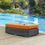 Thumbnail: Summon Outdoor Patio Sunbrella® Rectangle Ottoman