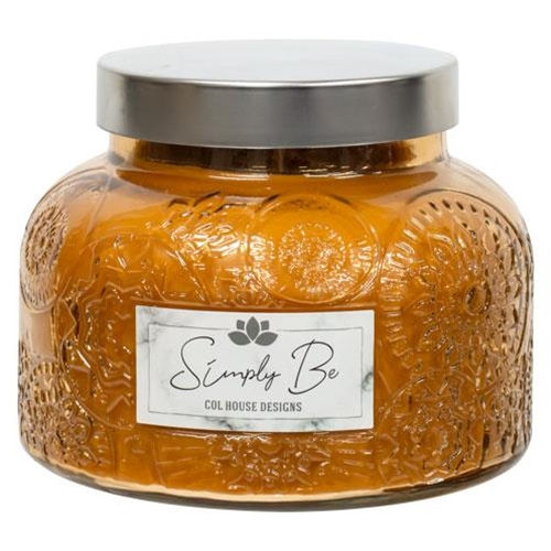 Amber Lush Jar Candle Orange Cinnamon Clove 20 oz