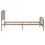 Thumbnail: Twin Size Metal Bed Frame with Headboard & Footboard-Brown