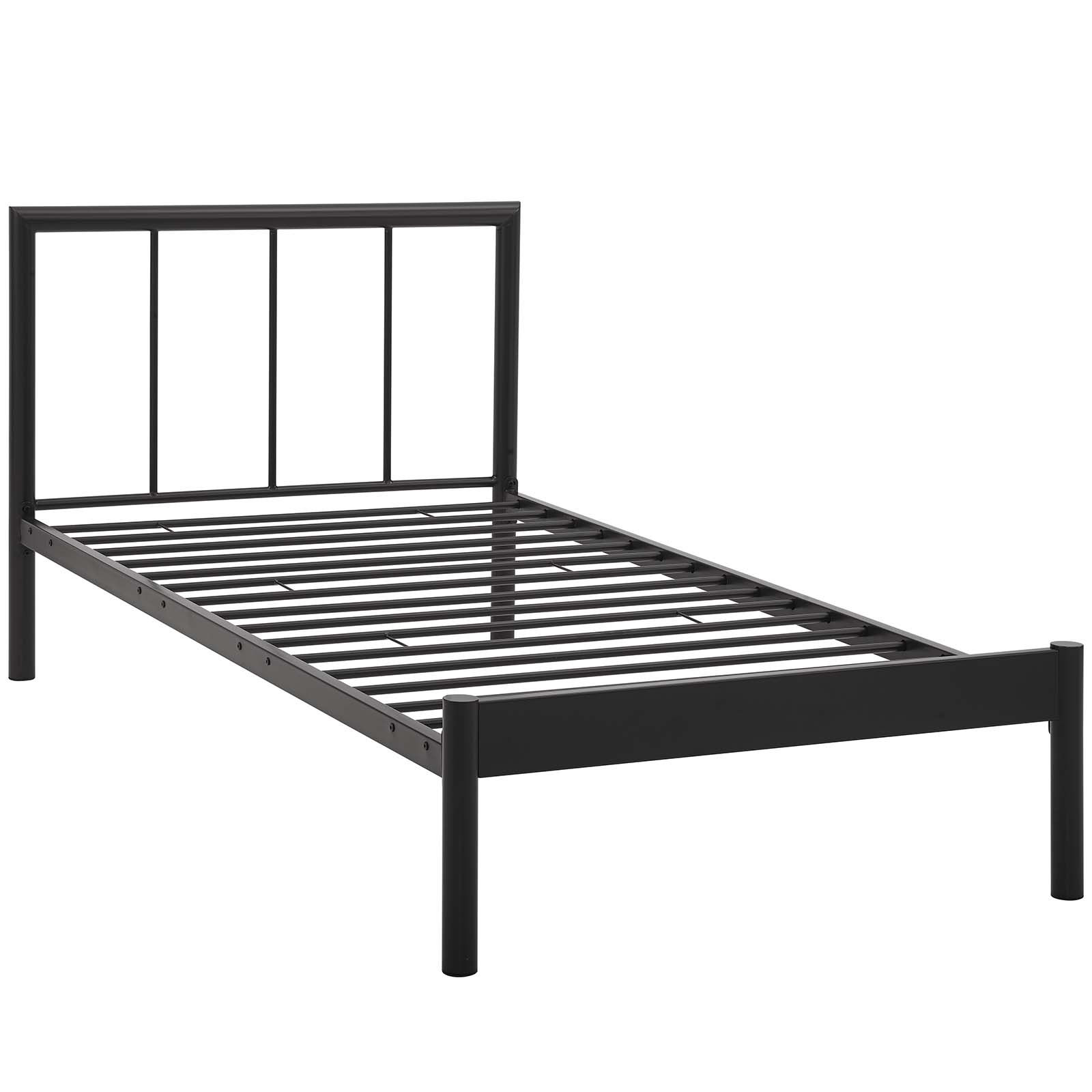 Gwen Twin Bed Frame - Brown MOD-5543-BRN-SET
