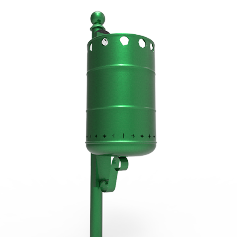 Papelera para basura metálica Lima para Exteriores