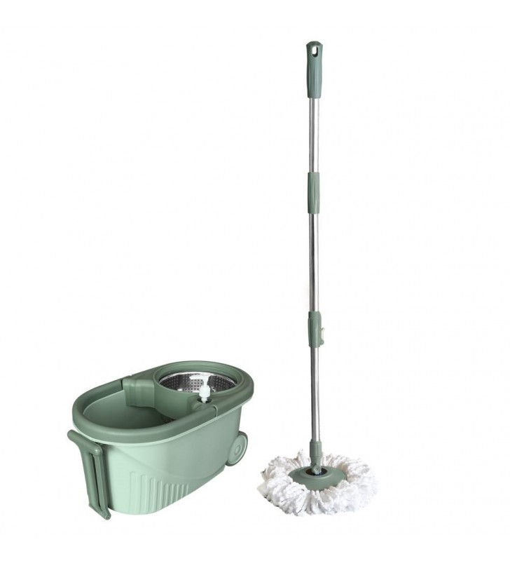 Juego De Trapeador Giratorio Con Cubeta