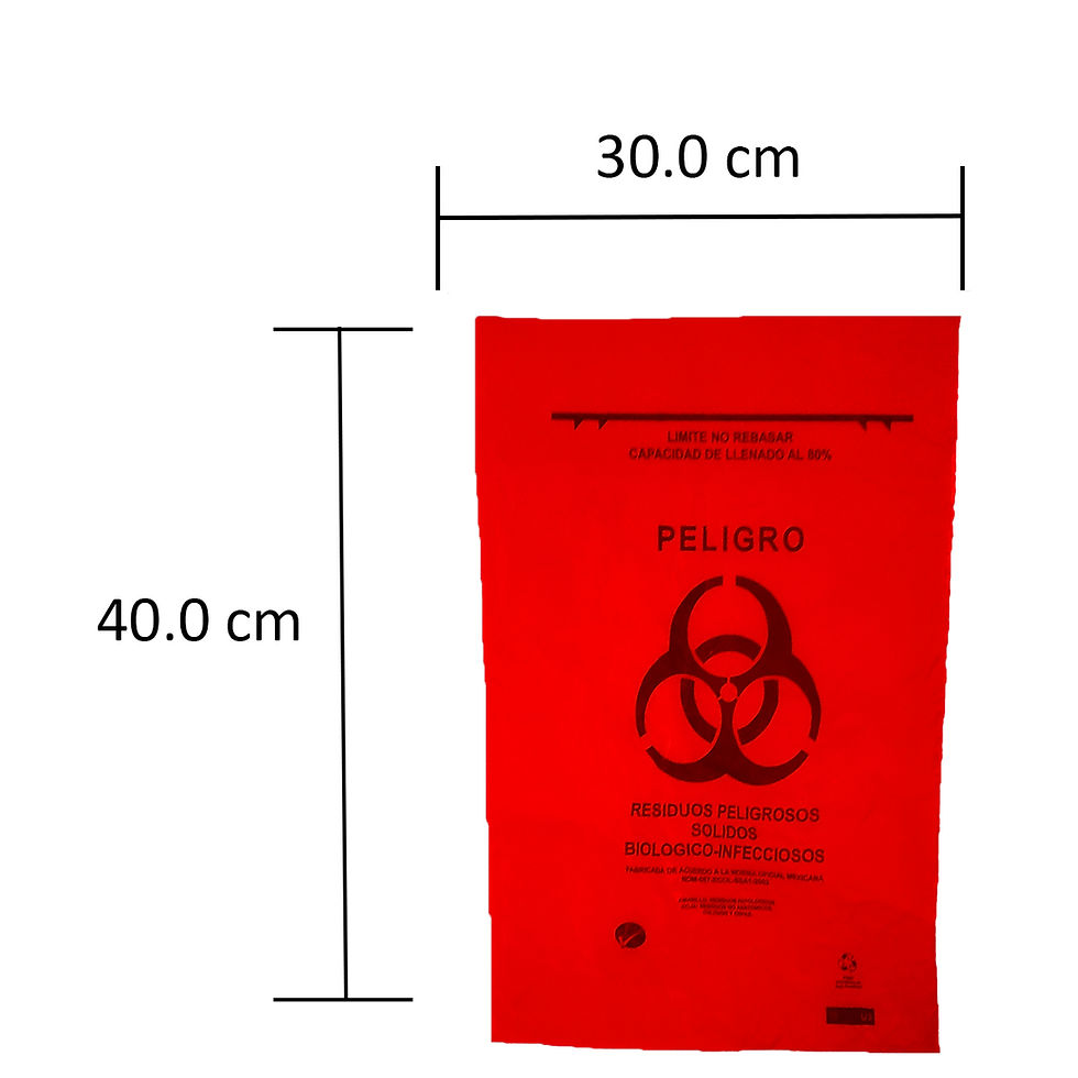 Miniatura: bolsas punzocortante rojo amarillo RPBI clinica hospital