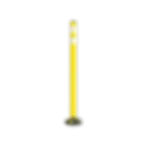 Bolardo De Señalizacion Vial Amarillo Con Base