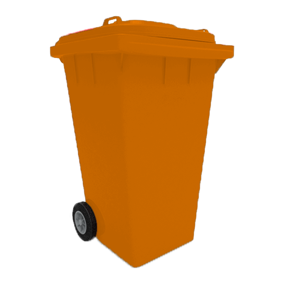 Contenedor de basura Uso Rudo Color Naranja de 240 litros